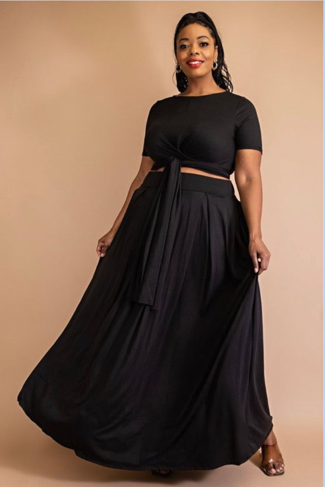 Stunning Two Piece Maxi Skirt Set