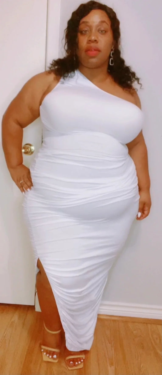 White One Shoulder Dress
