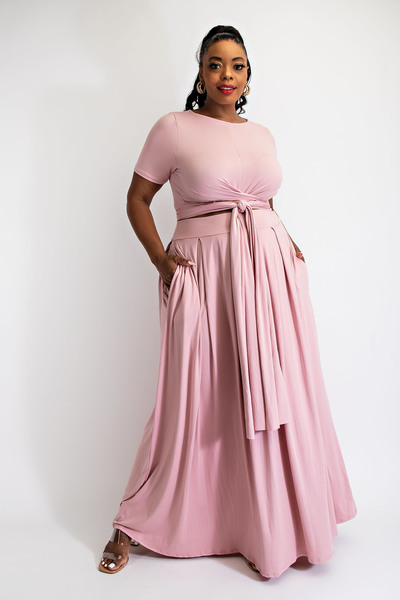 Stunning Two Piece Maxi Skirt Set